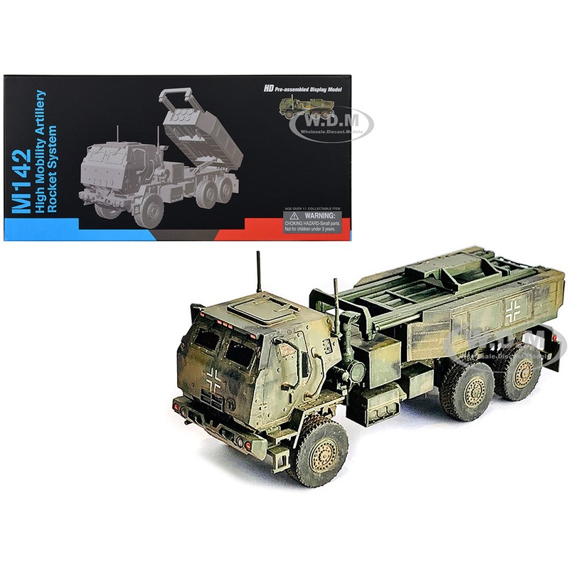 Ukraine M142 High Mobility Artillery Rocket System (HIMARS) Green Camouflage "NEO Dragon Armor" Series 1/72 Plastic Model by Dragon Models