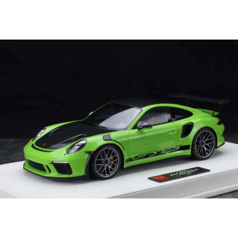 1/18 Makeup Porsche 911 991.2 GT3 RS (Green with Black Hood) Resin Car Model