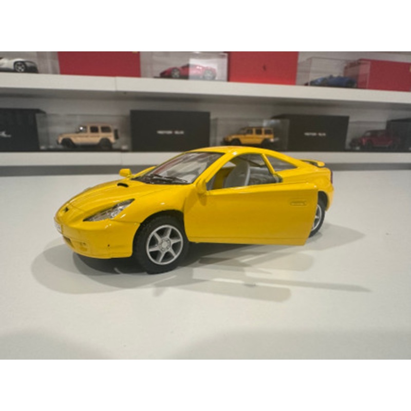 1/34 Kinsmart Toyota Celica (Yellow) Diecast Car Model (new no retail box)