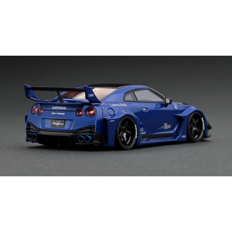 1/43 Ignition Model LB-Silhouette WORKS GT Nissan 35GT-RR Blue Metallic Resin Car Model