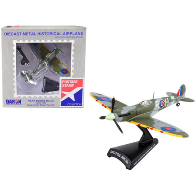 Supermarine Spitfire Mk.IIa Fighter Aircraft #P7973 "Royal Air Force" 1/93 Diecast Model Airplane by Postage Stamp