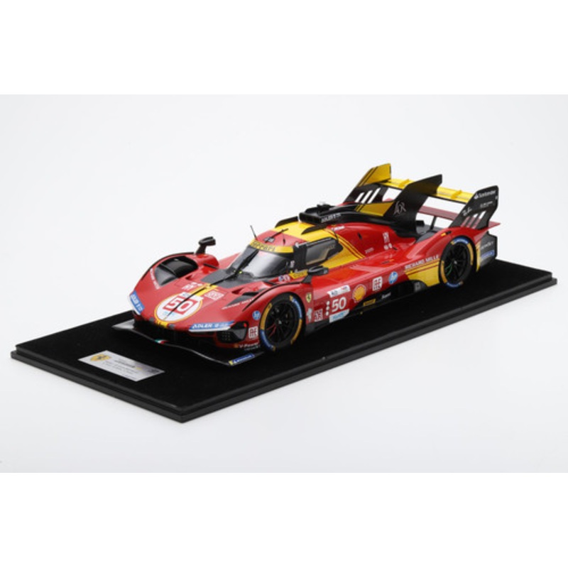 1/12 Looksmart 2024 Ferrari 499P #50 Ferrari AF Corse Winner Le Mans 24H A. Fuoco, M.Molina, N. Nielsen Car Model