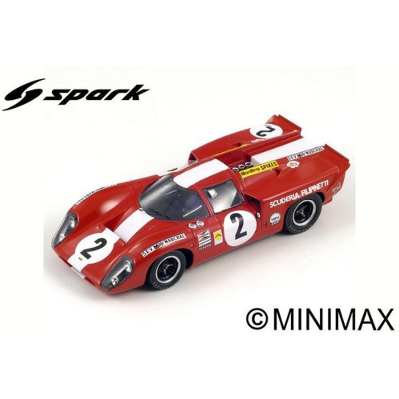 1/18 Spark 1969 Lola T70 Mk3B No.2 24H Le Mans J. Bonnier - M. Gregory Resin Car Model