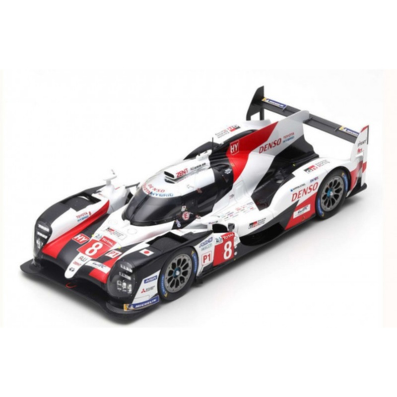 1/18 Spark Toyota TS050 Hybrid No.8 TOYOTA GAZOO Racing Winner 24H Le Mans 2019 S. Buemi - K. Nakajima - F. Alonso Car Model