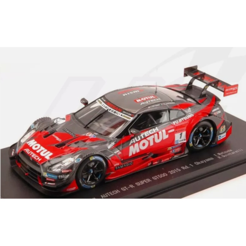 1/43 Ebbro 2015 Nissan GT-R GT500 #1 Super GT series Okayama Matsuda, Quintarelli Car Model