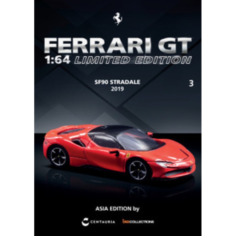 1/64 Tarmac Works CENTAURIA & IXOCOLLECTIONS FERRARI SF90 STRADALE 2019 Simplified Chinese Version