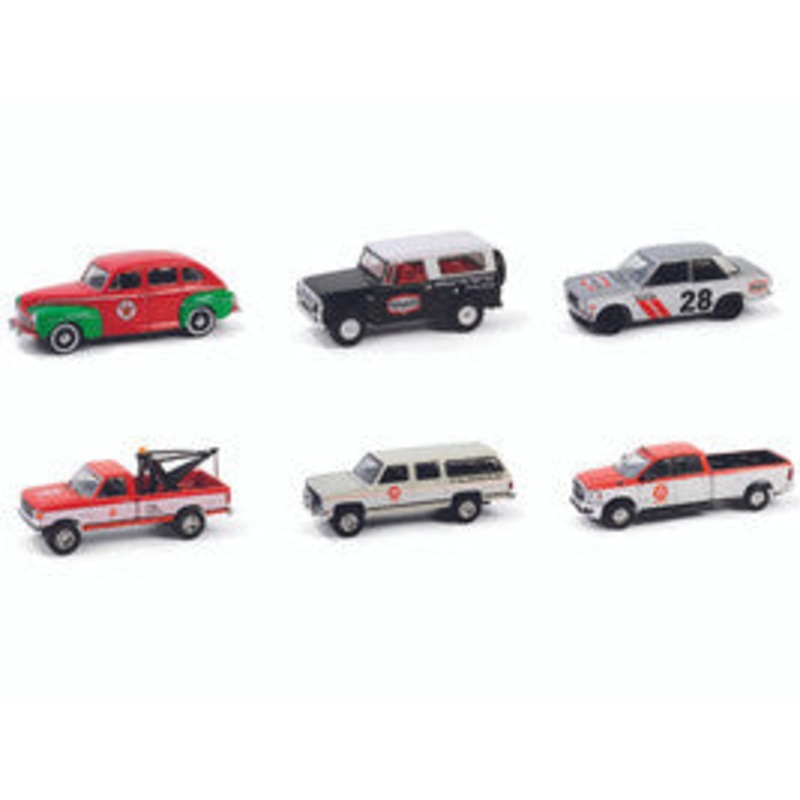 "Texaco Special Edition" Series 1 Set of 6 pieces 1/64 Diecast Model Cars by Greenlight