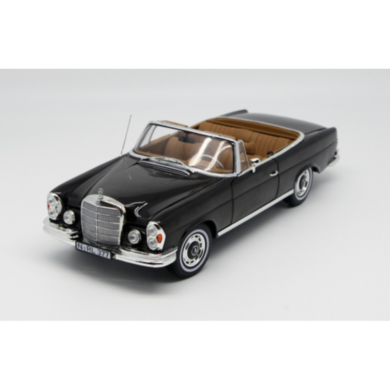 1/18 Norev 1969 Mercedes-Benz MB 280 SE 280SE (Black / Dark Brown) Diecast Car Model