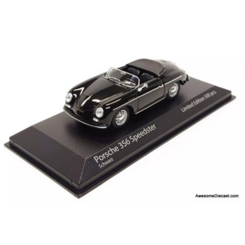 1956 Porsche 356 Speedster, Black 1:43 Diecast Model Car by Minichamps