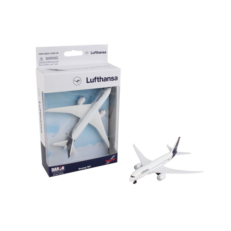 5.75 Inch Boeing 787 Lufthansa 1/388 Scale Diecast Airplane Model by Daron (Single Plane)