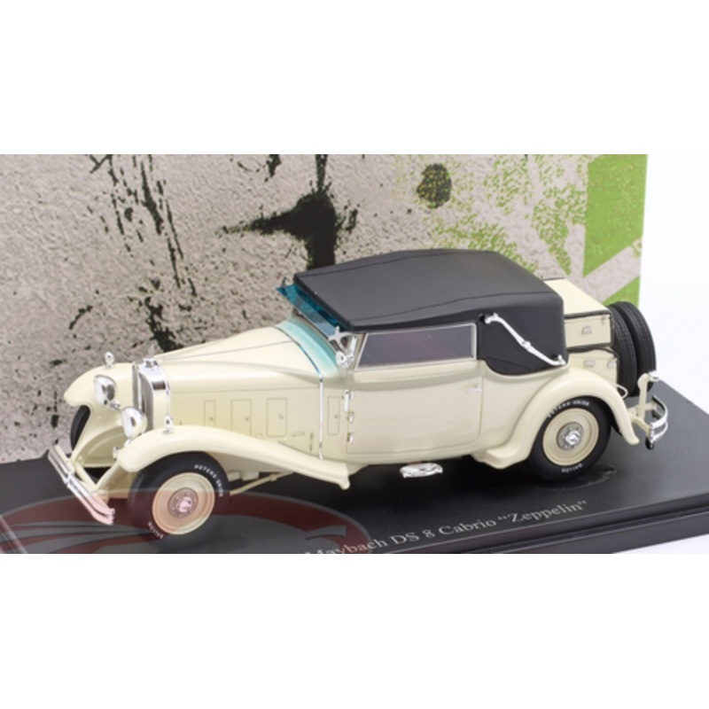 1/43 AutoCult 1930 Maybach DS 8 convertible Zeppelin (White) Car Model