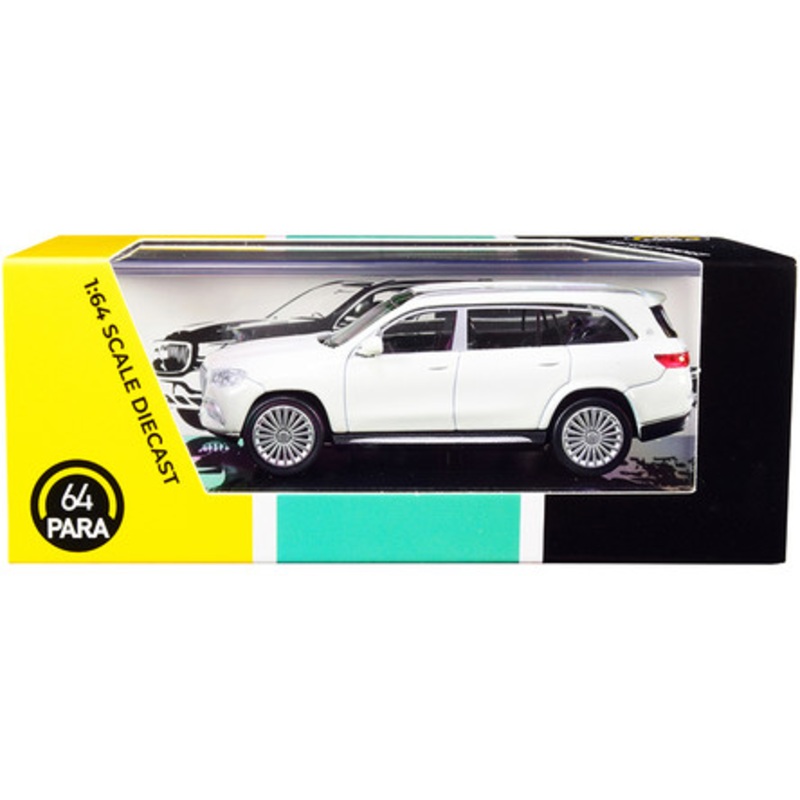 Mercedes-Maybach GLS 600 with Sunroof White Metallic 1/64 Diecast Model Car by Paragon