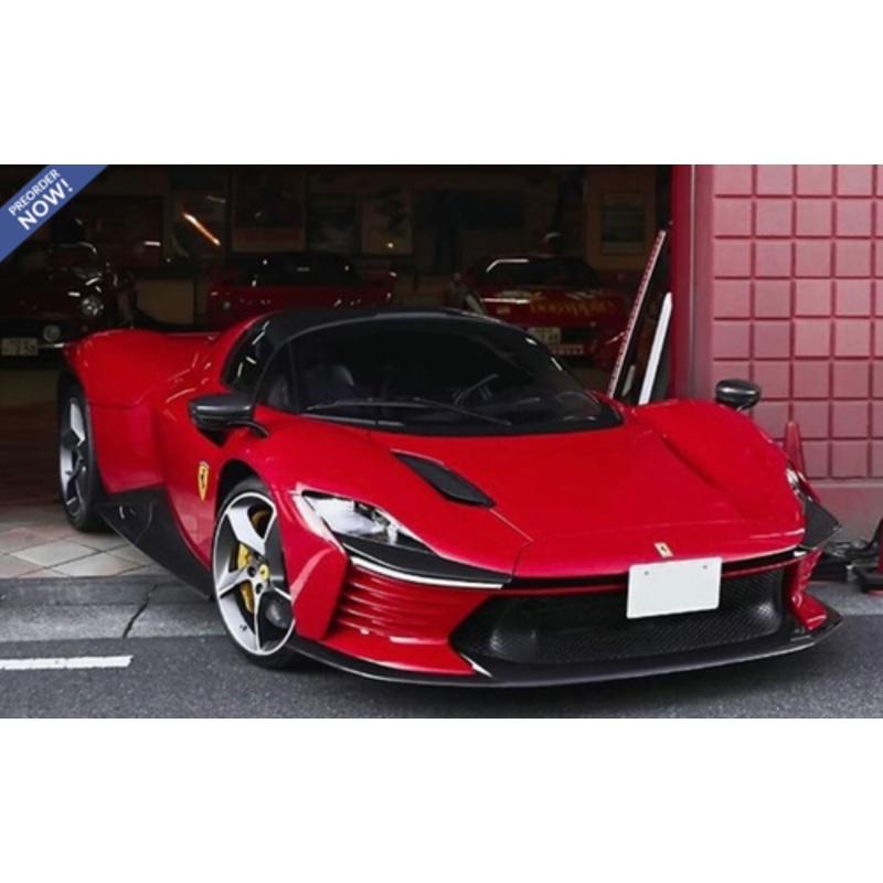 1/12 BBR Ferrari Daytona SP3 Icon Series (Rosso Corsa Red with Open Roof) Car Model