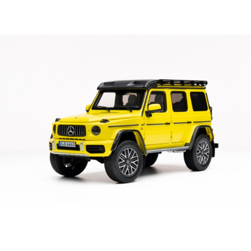 1/18 Mercedes-AMG G63 4x4 Yellow Diecast full open