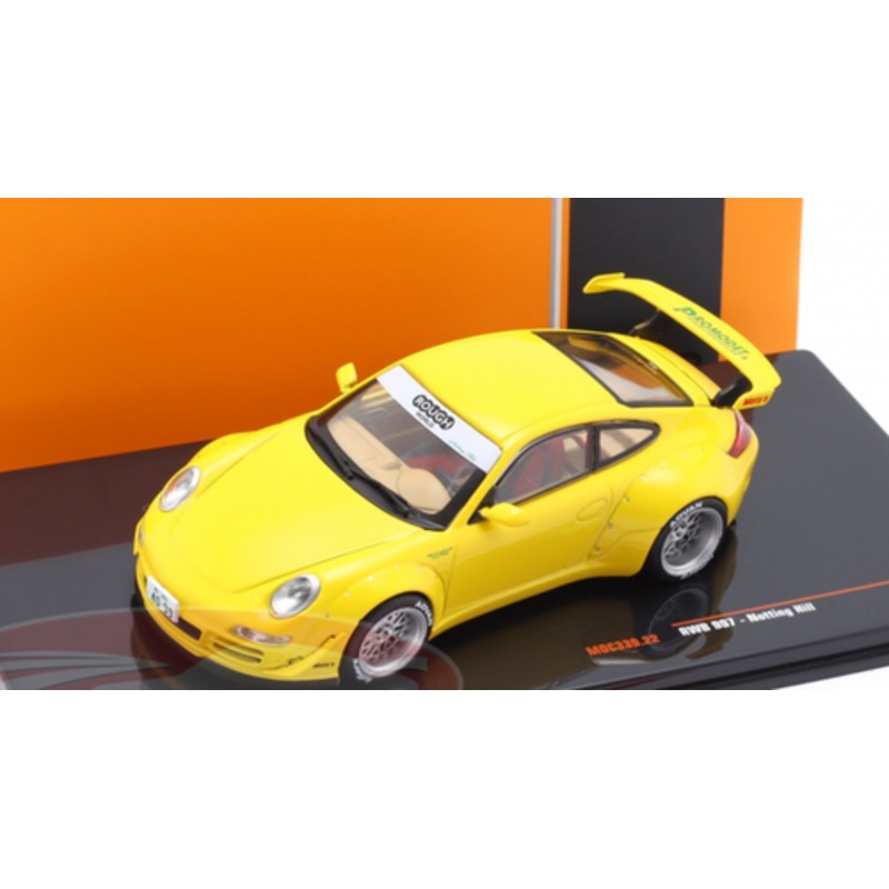 1/43 Ixo Porsche 911 (997) RWB Rauh-Welt Notting Hill (Yellow) Car Model