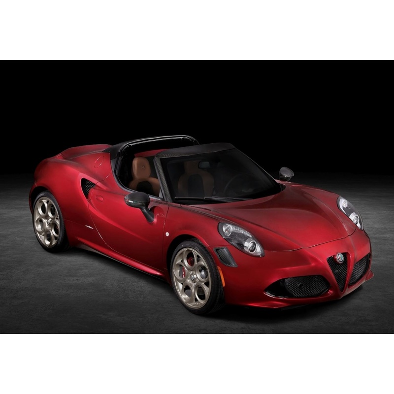 [Preorder] BBR 1:18 Alfa Romeo 4C Spider (4 Colours) 33 Stradale tribute (Rosso Villa dEste)