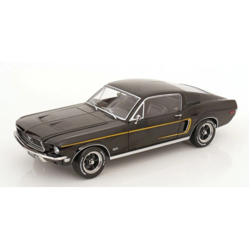 1/12 KK-Scale 1968 Ford Mustang GT Fastback (Black) Diecast Car Model