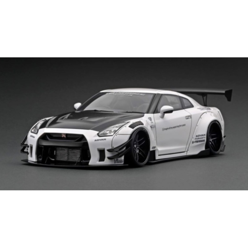 1/18 Ignition Model LB-WORKS Nissan GT-R R35 type 2 White Resin Car Model