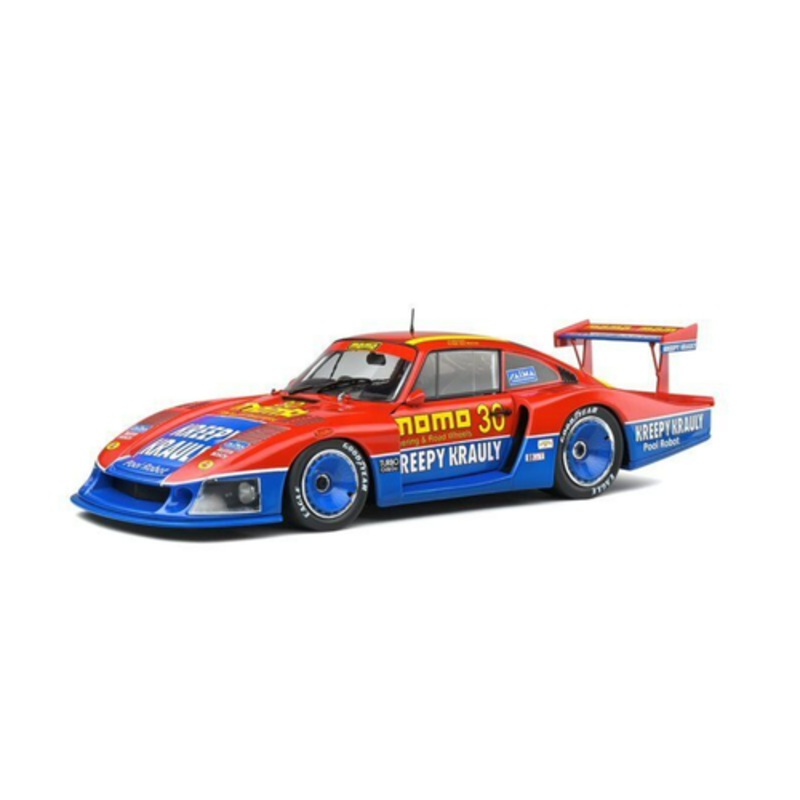 DAMAGED AS-IS 1/18 Solido 1983 Porsche 935 #30 6h Mid OhioMomo Corse Sarel van der Merwe, Gianpiero Moretti Diecast Car Model