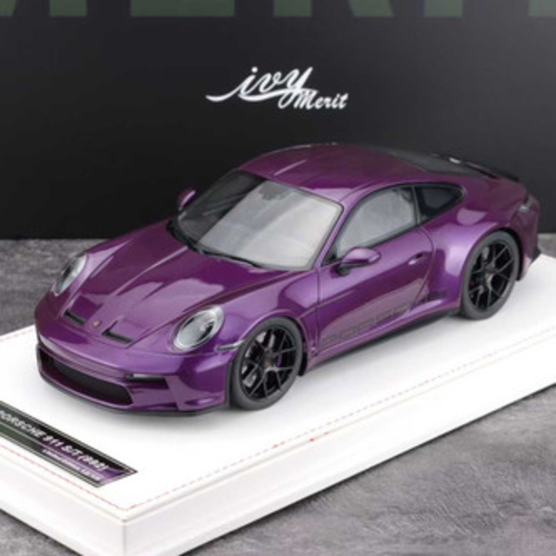 1/18 Ivy Porsche 911 992 S/T (Purple with Black Wheels) Car Model