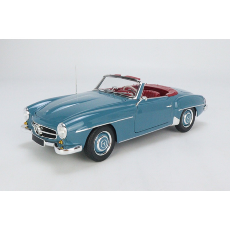1/18 Minichamps 1955 Mercedes-Benz 190 SL 190SL (Blue with Red Interior) Diecast Car Model Limited