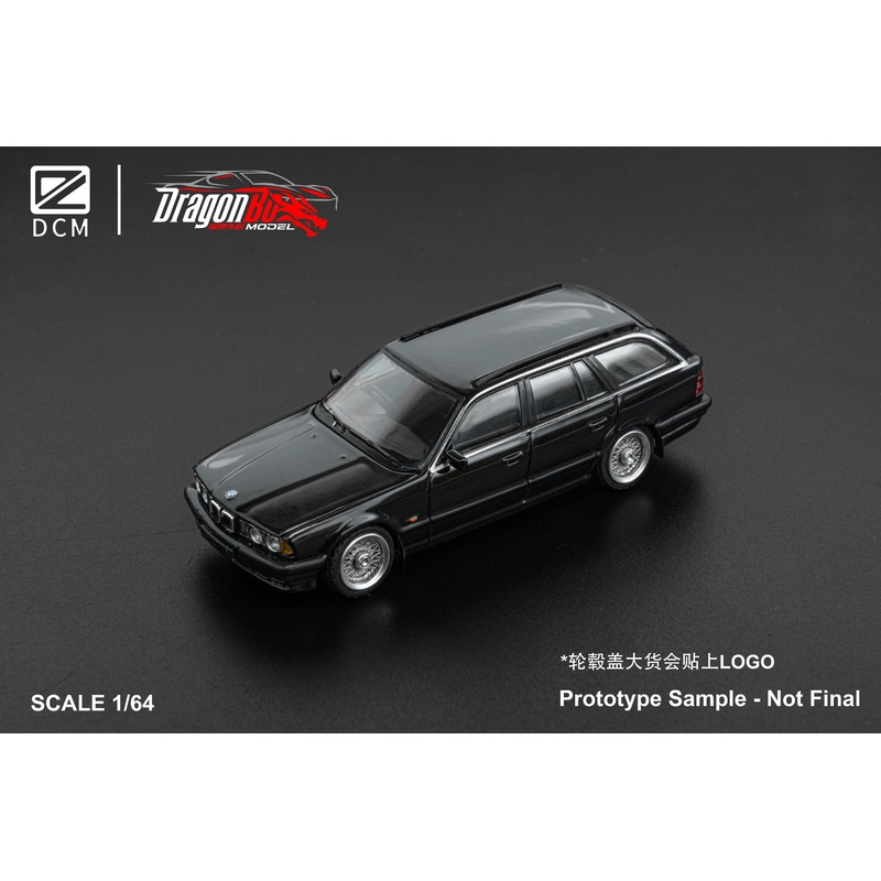 [Preorder] D.BoModel & DCM 1:64 BMW E34 Travel Version Open Cover (6 Versions) Black Regular