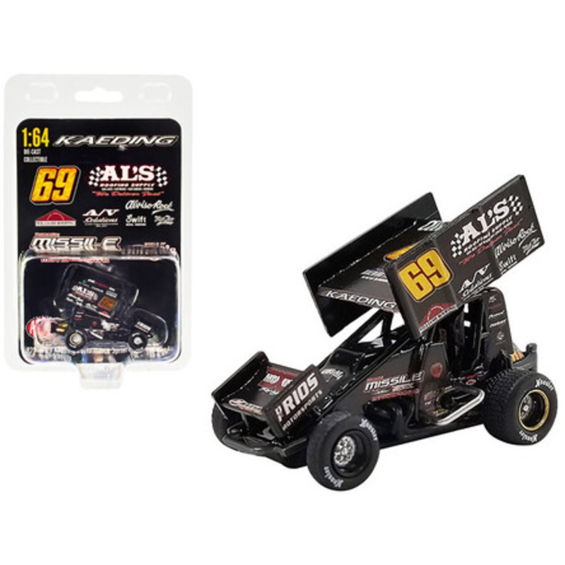 Winged Sprint Car #69 Bud Kaeding "Al's Roofing Supplies" Kaeding Performance "World of Outlaws" (2022) 1/64 Diecast Model Car by ACME