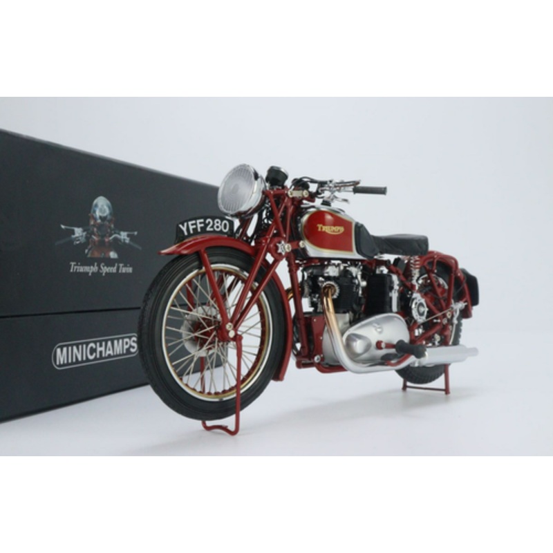 1/12 Minichamps 1939 Triumph Speed Twin (Red) Diecast Model