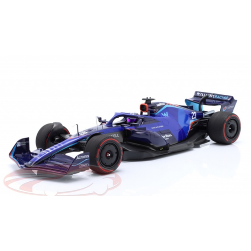 1/18 Minichamps 2022 Formula 1 Alexander Albon Williams FW44 #23 Bahrain GP Car Model with Collector's Box Limited
