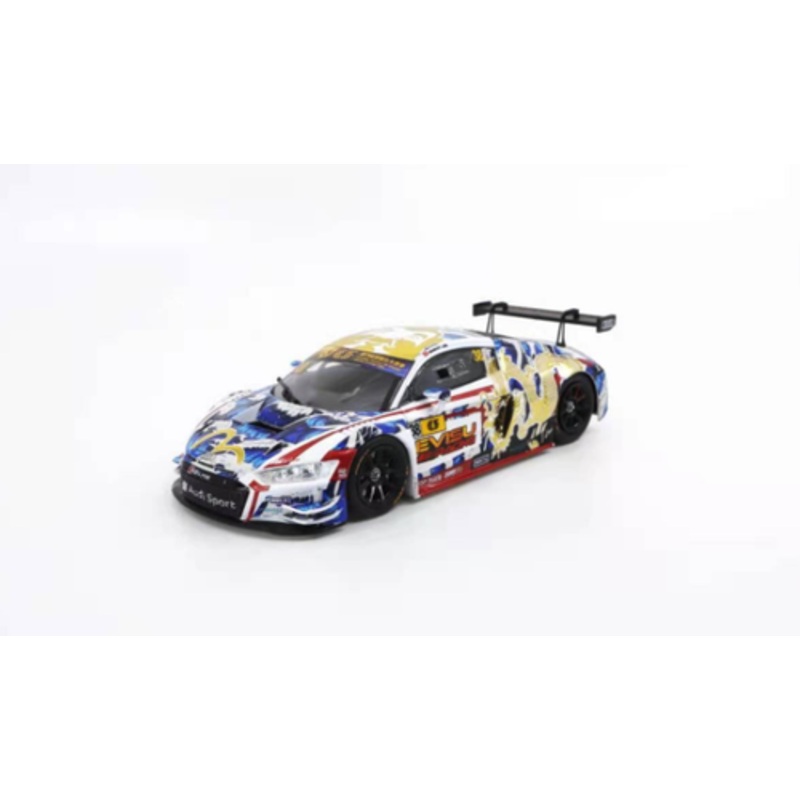 1/43 POPRACE  Audi R8 LMS Macau GT Cup 2020 Audi Sport Asia Team X Works Evisu Racing #38 Marchy Lee with Display Cover and base  Diecast Car Model