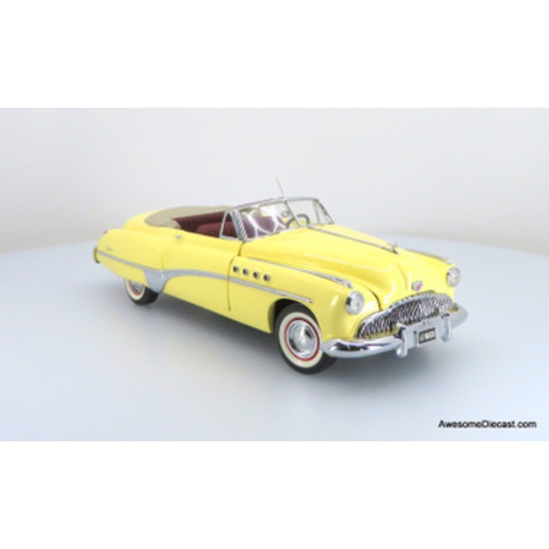 1949 Buick Roadmaster Convertible - Yellow 1:24 Diecast Car Model by Franklin Mint