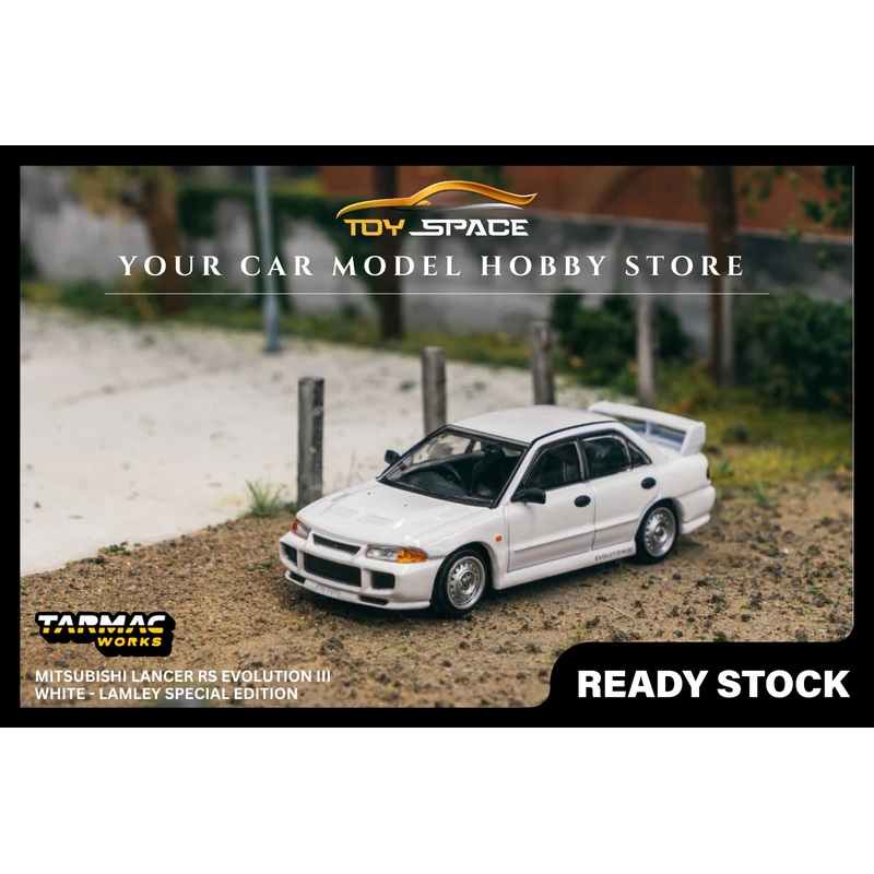 [TARMAC WORKS] 1:64 Mitsubishi Lancer RS Evolution III White - GLOBAL64