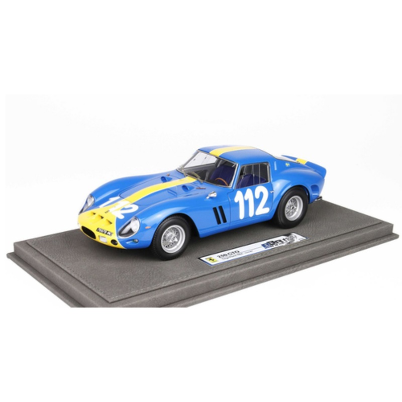 1/18 BBR 1964 Ferrari 250 GTO Targa Florio #112 (Blue with Yellow Stripe) Resin Car Model Limited 200 Pieces