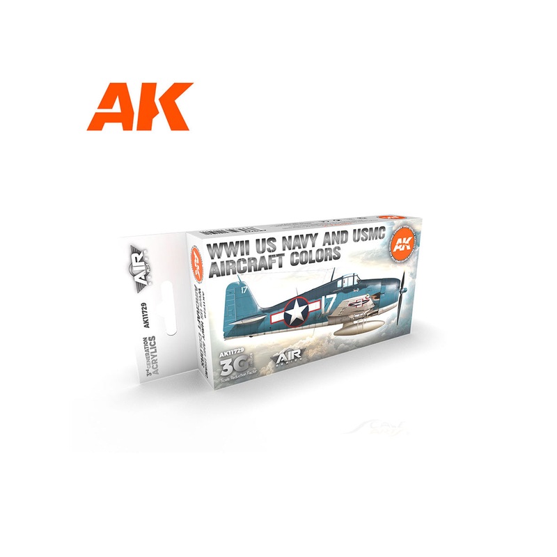WWII US Navy & USMC Aircraft Colors AK Interactive acrylic color AK11729