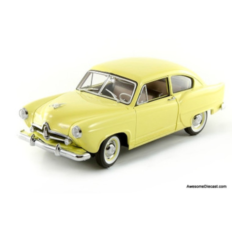1951 Kaiser Henry J, Arena Yellow 1:18 Diecast Model by Sun Star