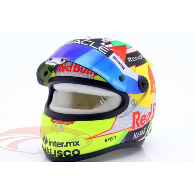 1/2 Schuberth 2023 Formula 1 Sergio Perez #11 Red Bull Racing Car Model