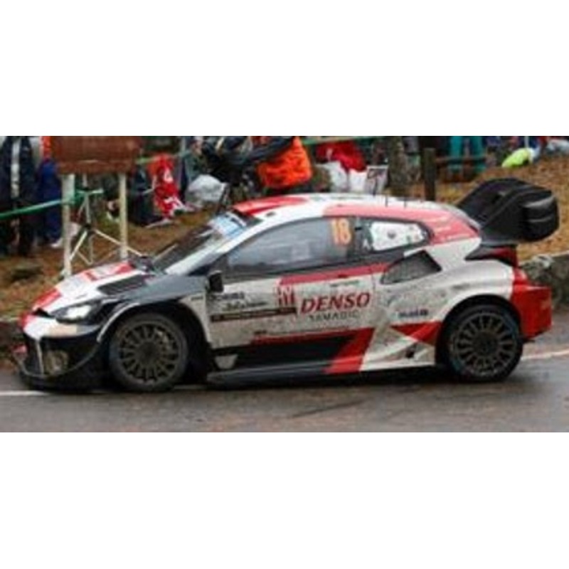 1/43 Spark 2023 Toyota GR Yaris Rally1 Hybrid #18 Toyota Gazoo Racing WRT 5TH Rally Japan T.Katsuta, A.Jophston Car Model