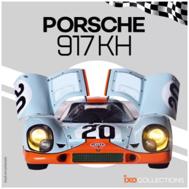 1/8 Ixo 1970 Porsche 917K Gulf #20 24h LeMans John Wyer Automotive Engineering Ltd. Jo Siffert, Brian Redmann Model Kit