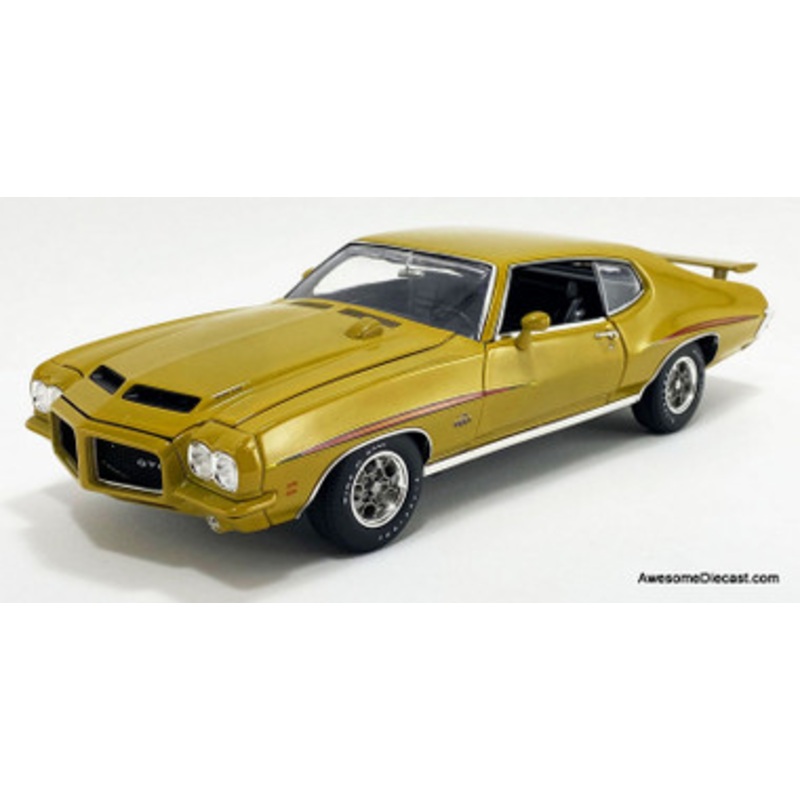 1971 Pontiac GTO "The Judge" Quezel Gold Metallic 1:18 Diecast Model Car by ACME