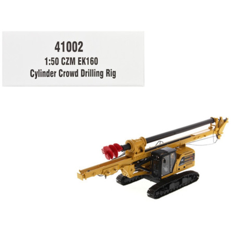 CZM EK160 Cylinder Crowd Drilling Rig Yellow "High Line" Series 1/50 Diecast Model by Diecast Masters