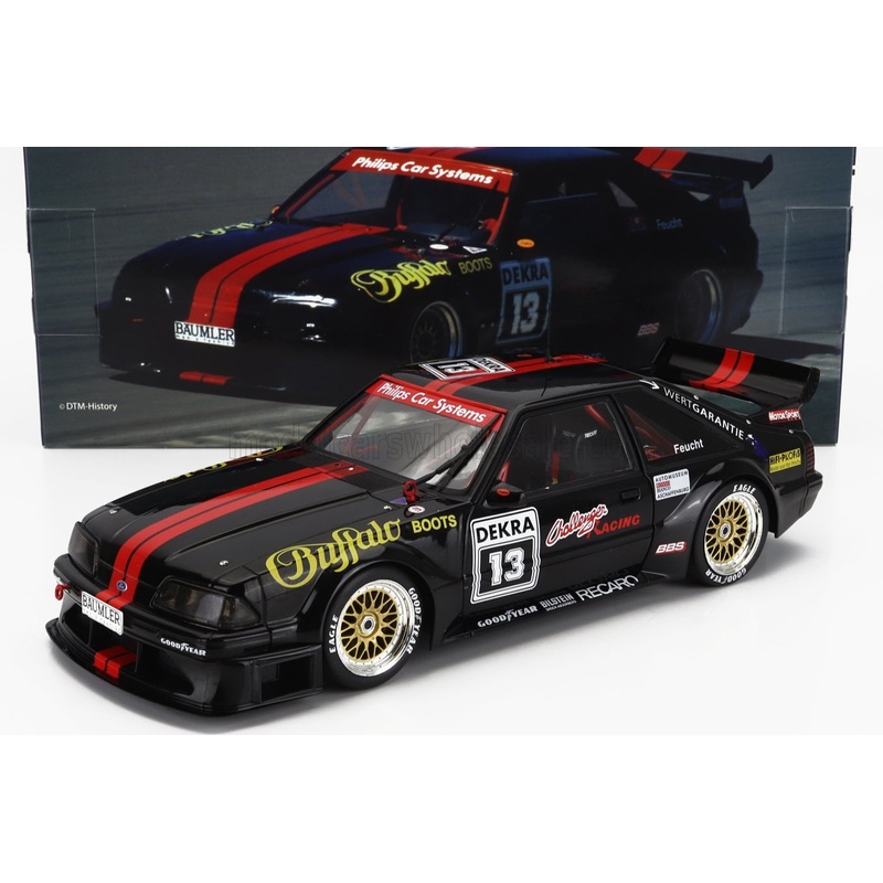 Werk83 1993 Ford USA Mustang 5.0 Dekra No 13 DTM Season 1993 Jurgen Feucht Black 1:18