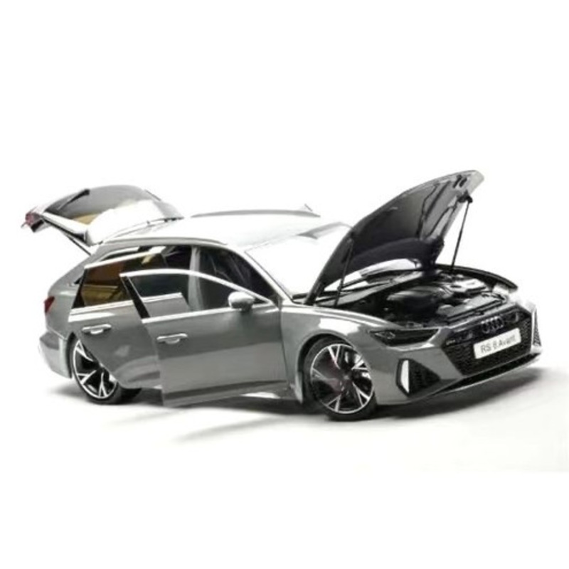 1/18 Kilo Works Audi RS6 C8 (Nardo Grey) Full Open Diecast Car Model