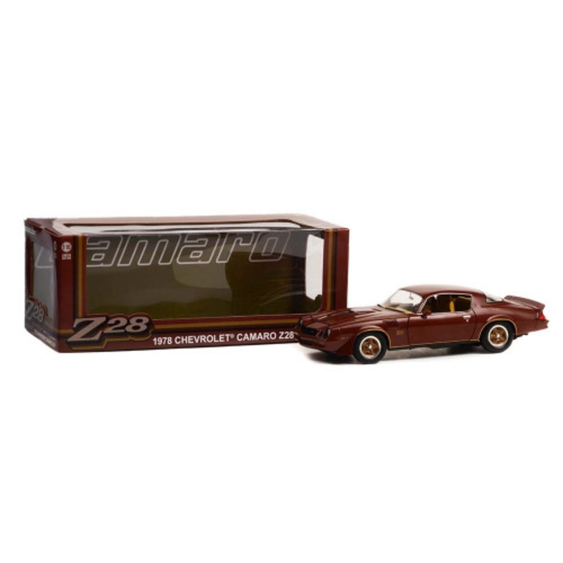 1/18 Greenlight 1978 Chevrolet Camaro Z/28 Z28 (Burgundy) Diecast Car Model