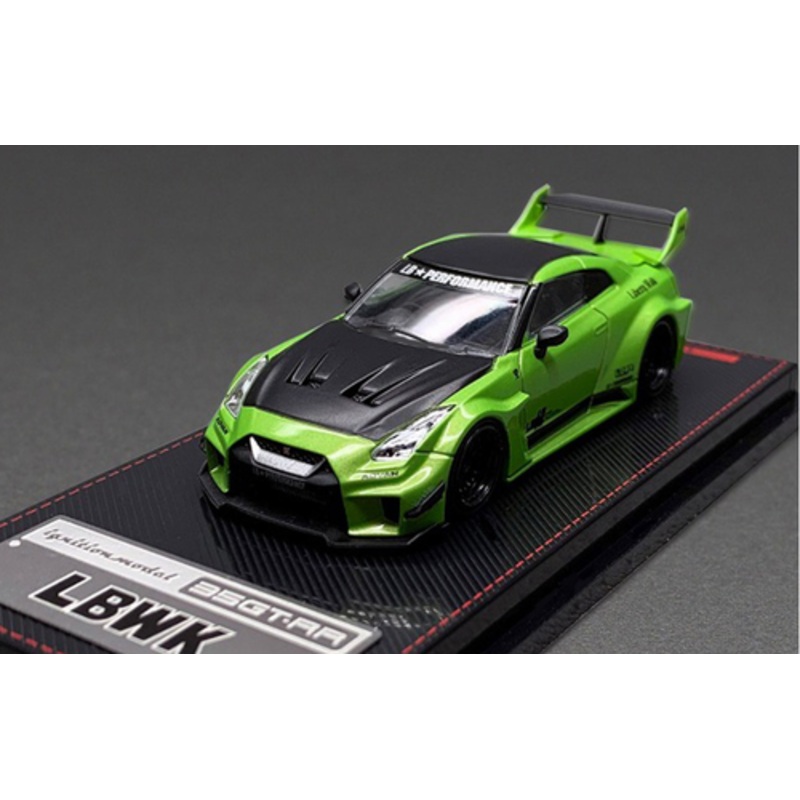 1/64 LB-Silhouette WORKS GT Nissan 35GT-RR Green Metallic( Ignition Model) Diecast Car Model