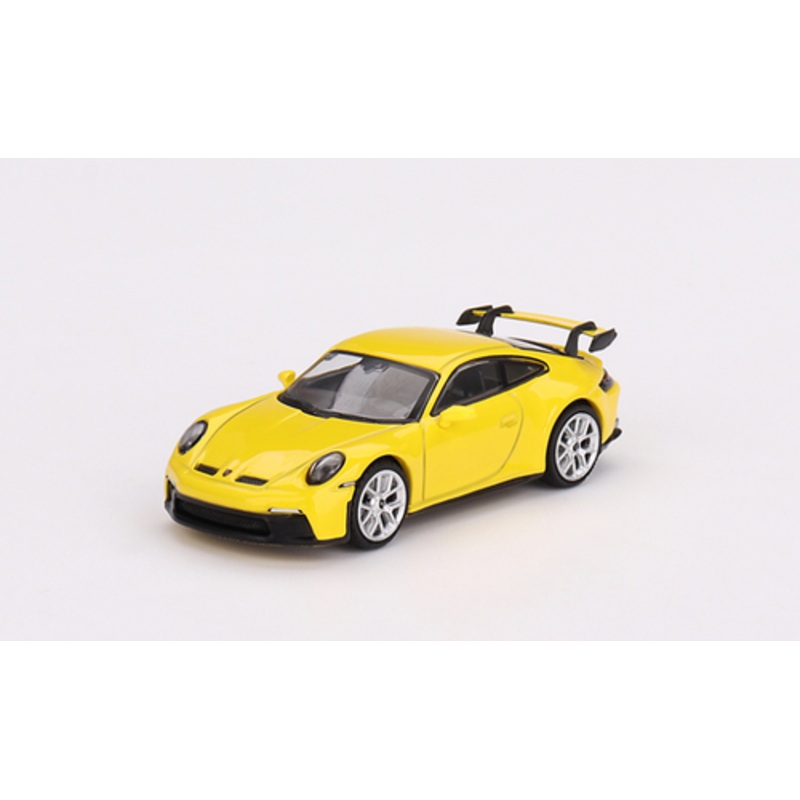 1/64 Mini GT Porsche 911 (992) GT3 Racing Yellow Diecast Car Model