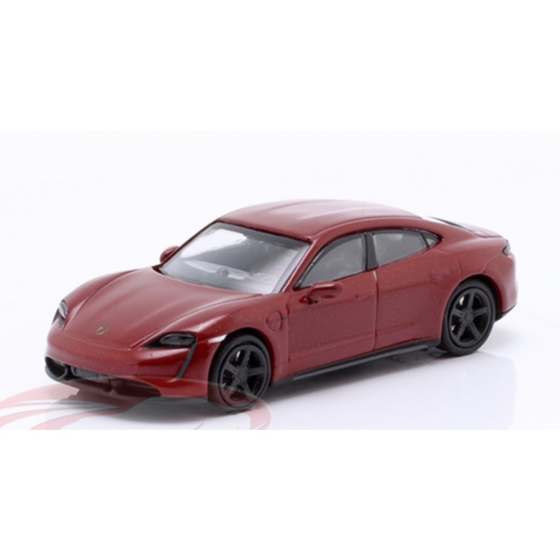 1/87 Minichamps 2019 Porsche Taycan Turbo S (Dark Red) Car Model