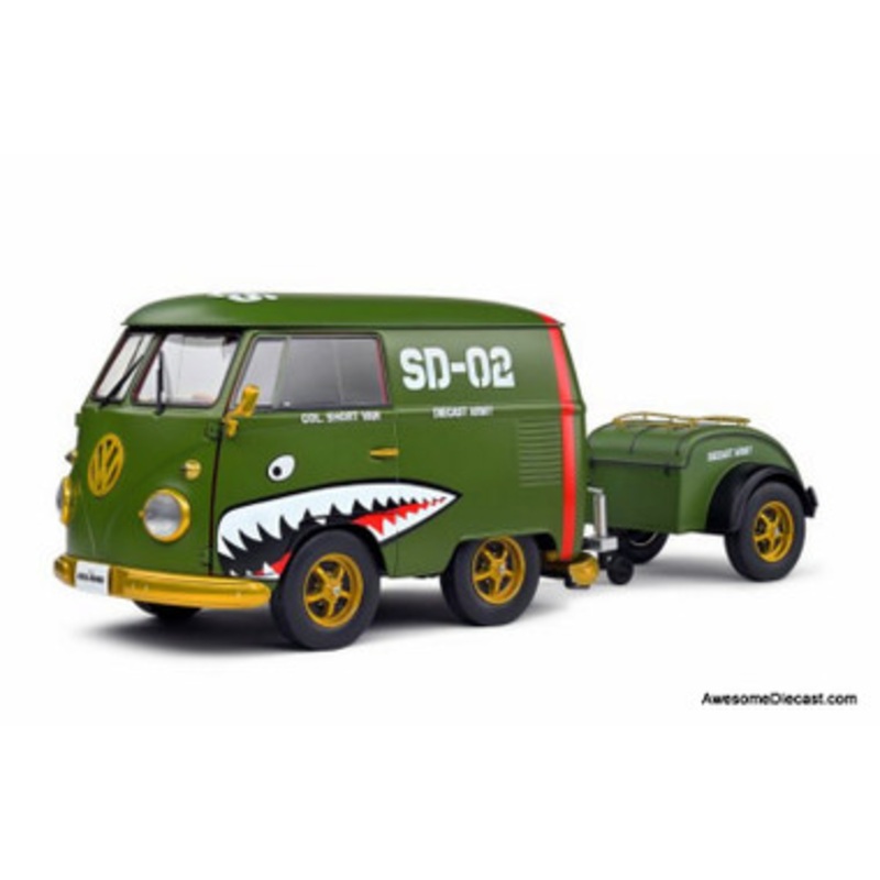 1950 Kool Kombi (Army Fighter), Green 1:18 Diecast Model Vehicle by Solido