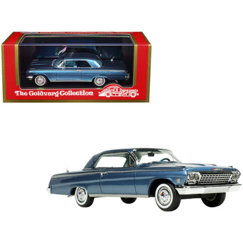 1962 Chevrolet Impala SS Hardtop Nassau Blue Metallic Limited Edition to 260 pieces Worldwide 1/43 Model Car by Goldvarg Collection