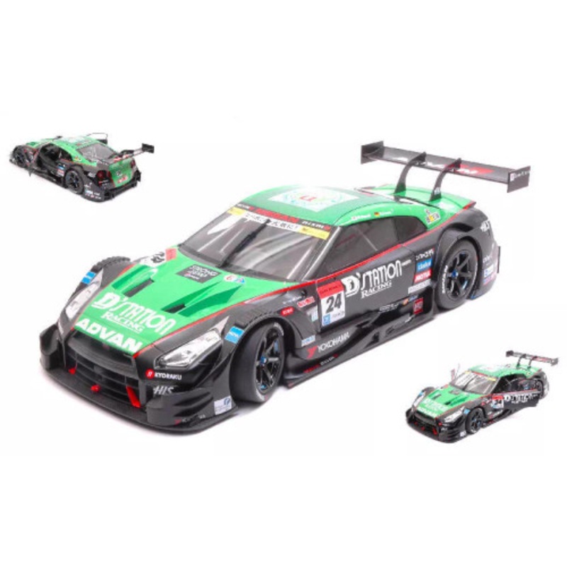 1/18 Ebbro 2015 Nissan GT-R GT500 #24 Winner Fuji Super GT Series Kondo Racing Daiki Sasaki, Michael Krumm Diecast Car Model