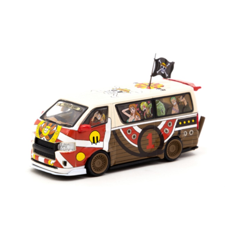 1/64 Tarmac Works x One Piece Toyota Hiace Widebody One Piece Thousand Sunny